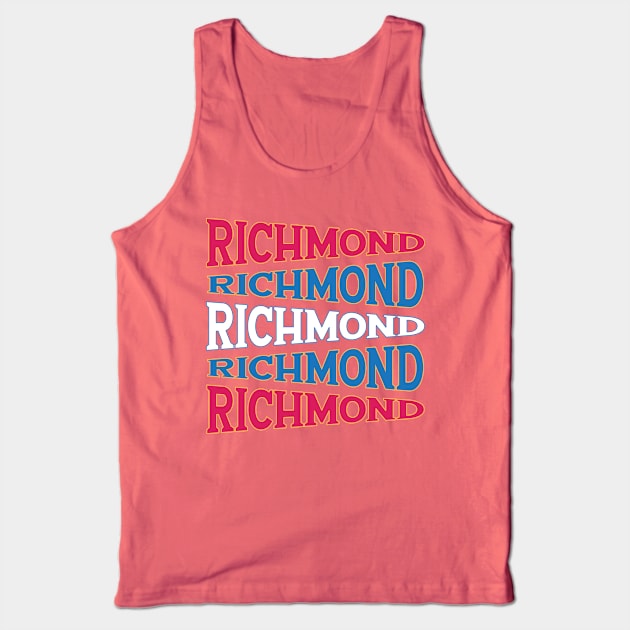 NATIONAL TEXT ART USA RICHMOND Tank Top by LAVA-ROMA-NOVA